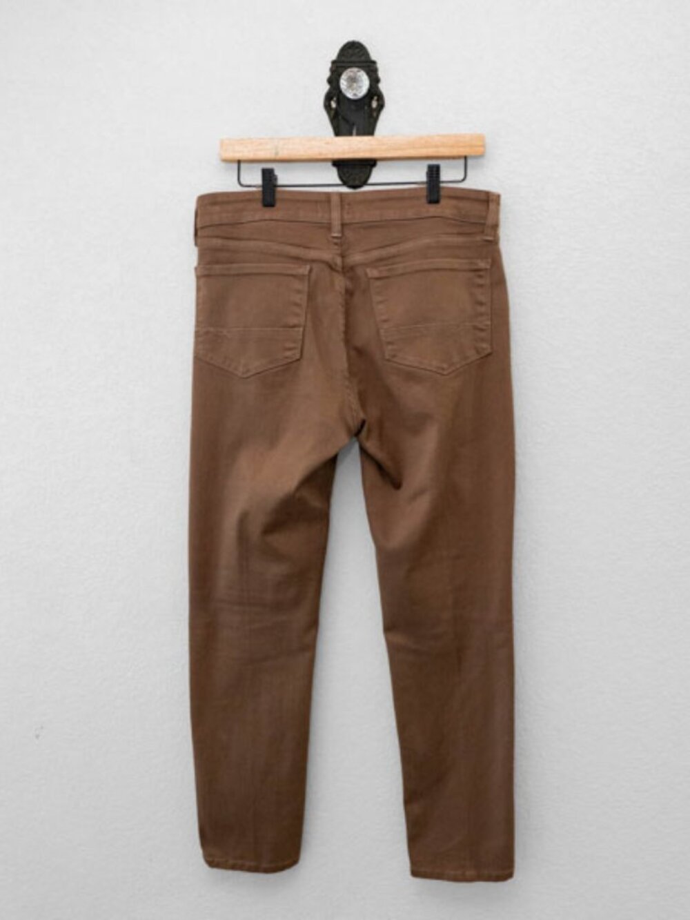 NYDJ Brown Stretch Legging Pants Size 10P Petite Slim Skinny Pull On Made USA - Picture 7 of 14
